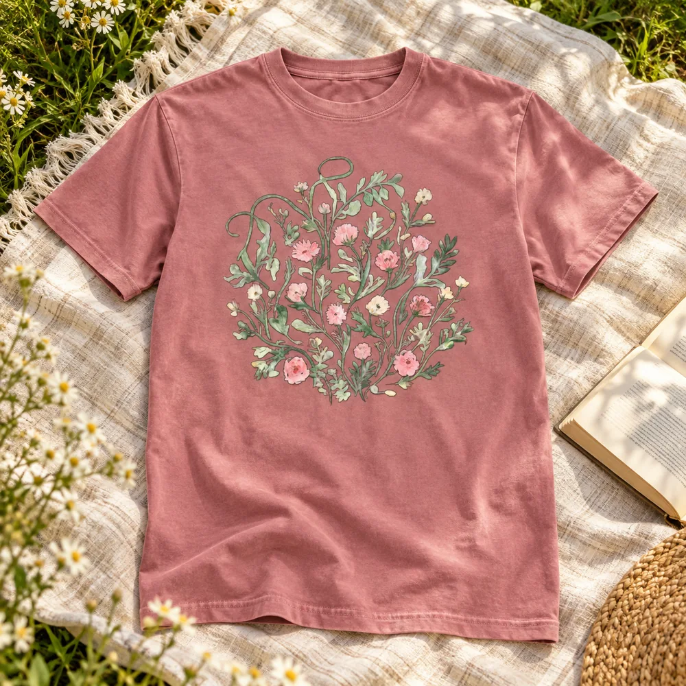 Comfort Colors t-shirt with a printed design